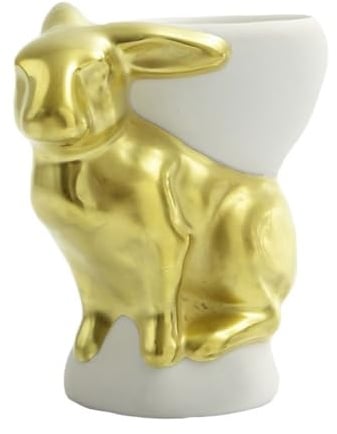 Reichebach - Eierbecher - Hase - mit echtem Gold - Porzellan - Maße (BxH): 9 x 14 cm
