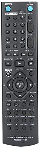 Remplacement de la télécommande pour enregistreur DVD/magnétoscope/DVDR Compatible pour LG RC286H / RC297H / RC397H