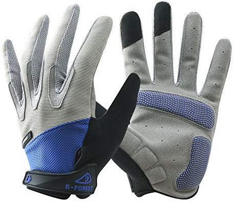 B-Forest Fahrradhandschuhe/Fahrradhandschuhe Vollfinger Rennradhandschuhe für Damen und Herren Bergsteigen Reithandschuhe - Anti-Rutsch Stoßdämpfende MTB Motorradhandschuhe