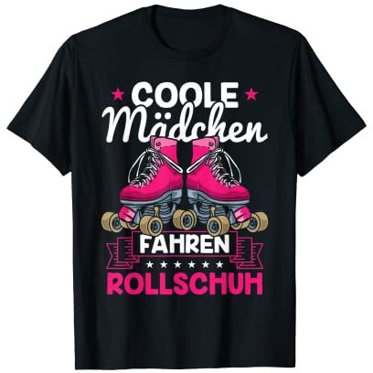 Rollschuhfahren Coole Mädchen fahren Rollschuh T-Shirt