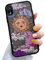 ZTUOK Compatible with iPhone X/XS for Girl Woman,Cute Sun Moon Cartoons Pattern Slim Design, Protective Hard PC Back with Soft Shockproof TPU Bumper Phone Case for iPhone X/XS- Black