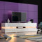 Panana 177CM Sideboard TV Unit Cabinet Stand TV Stand Television Stands TV Console Unit with Open Cubby and 2 Doors 2Drawers Big Storage Cabinets With 16 Color RGB LED Lights (White)