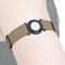 DiaBrothers Freestyle Libre 3 Fixierband Fixierung Halter mit verstellbarem Armband - Halter: schwarz - Armband: beige - Größe: L (35-45 cm)