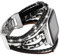 Posh Lederarmbänder kompatibel mit Fitbit Versa/Fitbit Versa Lite/Fitbit Versa 2 Armbänder für Damen, handgefertigte, Schmuckarmband, Armband für Fitbit Versa Smartwatch (schwarz-weiß)