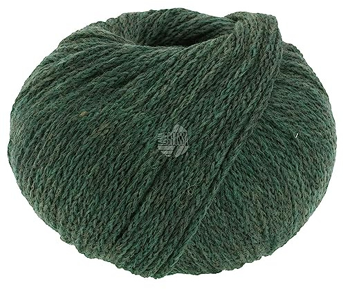 LANA GROSSA Cool Merino | Leichtes Kettengarn aus klassischer Merinowolle | Handstrickgarn aus 90% Schurwolle (Merino) & 10% Polyamid | 50g Wolle zum Stricken & Häkeln | 150m Garn FB 19