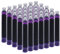 SIPLIV 35 cartuchos de tinta, 3,4 mm de diámetro de diámetro de fuente para pluma estilográfica de caligrafía, cartuchos de tinta de recambio - morado