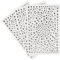 Rhinestone Stickers - 975PCS Self-Adhesive Gems, Acrylic Crystal Stick-On Decorations for Nails, Face Makeup, Phone, DIY Craft - 3 Sheets Clear Bling Gems