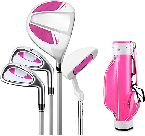 Set Completo per Mazze da Golf Junior, per destrimani, Set da Golf per Bambini, Include Sacca da Golf, per Bambini di età Compresa tra 3 e 12 Anni