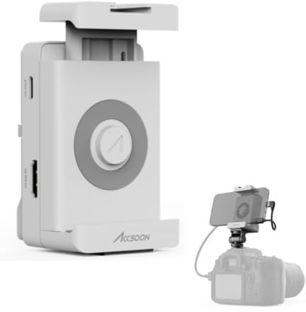 Accsoon SeeMo Adaptador de recepción y reproducción HDMI a USB para iPhone/iPad, FHD 1920 x 1080 60 fps, compresión de vídeo H.264