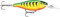 Rapala - Shad Rap Fishing Lure Balsa Konstruktion (bleitlos) - schwimmender Süßwasserköder - 3,3 m Schwimmtiefe - Größe 7,5 cm / 12 g - Made in Estland - vergoldeter Feuer Tiger