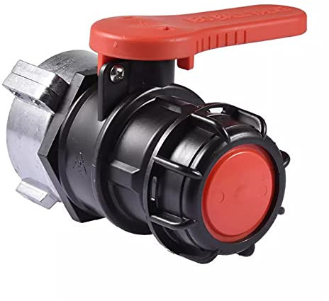 IBC Tank Kugelhahn Tank Ablasshahn Ersatzkugelhahn IBC Auslaufhahn,Ersatzhahn Adapter Kugelhahn, IBC Tank Ersatzkugelhahn Absperrhahn für Gartenhahn Ablaufadapter und IBC Tankadapter S75x6 DN50