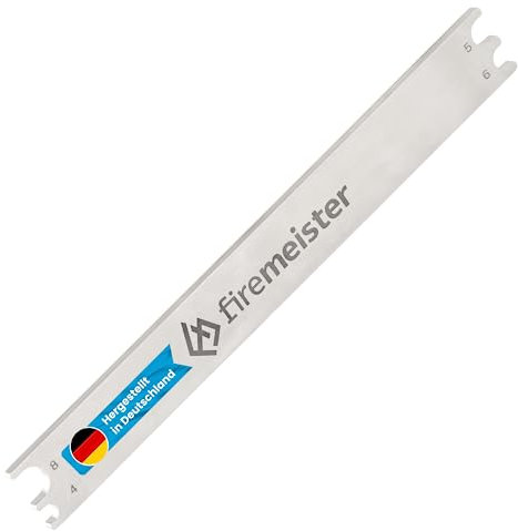 firemeister Grillrostschaber Edelstahl | Grillreiniger für die Stabdicken 4,5,6 und 8mm - beseitigt grobe Verschmutzung
