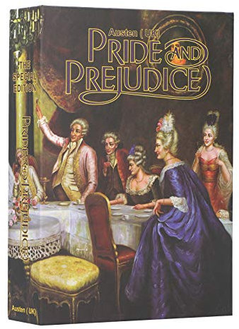 Tissting Book Safe with Key Lock, 8.7 x 6 x 1.8 in Real Page Pride and Prejudice Diversion Book Safe Storage Box Hidden Storage Lock Box for Money Cash Jewelry
