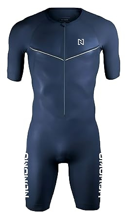 Homme Pro Trifonction Manches Courtes Sports de Plein Air Vêtements de Triathlon, pour Course À Pied, Natation, Cyclisme Body (TYP-6,XXL)