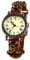 JewelryWe Uhren Damen Leder Totenkopf - Retro Punk Totenkopf Schädel Halloween Armbanduhr Unisex Herren Analog Quarz Uhr mit Römischen Ziffern Zifferblatt und Braun Leder Armband