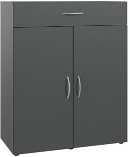 Lomadox Kommode Sideboard Graphit, B/H/T ca. 80/98/40 cm