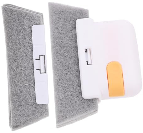 BCOATH Spazzola Per Pulizia Scanalature Finestre e Porte Con Testina Sostituibile Manico Ergonomico Utile Per Cucina Bagno e Doccia