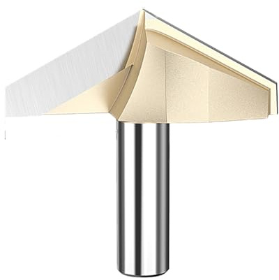 TavRav Fraise à rainurer à tige en V de 120 degrés 50 mm de diamètre avec pointe en carbure CNC pour le travail du bois, la gravure et la sculpture