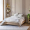 Cache-sommier Bouclette intégral Beige 90x190