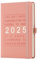 Mljtoyo A4-Tagesplaner 2025, Tag pro Seite, Produktivitäts-Tagesplaner von Januar 2025 bis Dezember 2025, A4 Wochenansicht, Organizer, Monatsplaner mit Stifthalter, Gummibandverschluss (Rosa, A4)