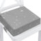 Rehausseur chaise enfant 32 x 32 x 8 cm - Coussin réhausseurs chaises haute pour enfants voyage e maison Réhausseur en mousse avec taie d'oreiller lavable Lunes