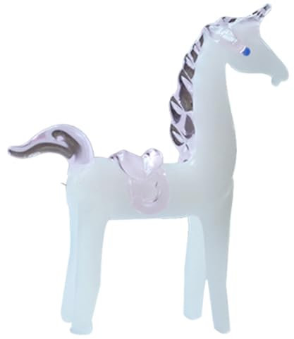 ABOXMAL Glas-Sternzeichen-Pony-Ornamente, Statue, Glaspferd, Produkte, Kunsthandwerk, Büro-Dekoration, Desktop