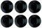 Luminarc Harena Negro 6 Plato Postre Vidrio 19cm Opal Apto Microondas Apto Frigorífico Reciclable