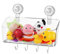 Demsyeq Baby Bath Toy Storage | Toy Holder Wide Opening Bathroom Toy Rack | Shampoo Basket, Transparent Bath Toy Storage Box for Bathroom Kitchen