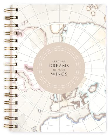 Inspired by Erin Condren Soar A5 Travel Journal, Portable Vacation Planner & Travel Journal in One, Soar Cover Design with Organized Trip Planning Interior Layout