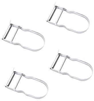 Cabilock 4 Piezas gadget de cocina rallador de verduras cortadores para verduras pelador patatas d'casa descascador de patatas home rallador de cocina cortadora de verduras Silver