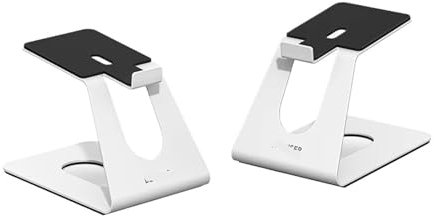 UIHMSWYAL Desktop-Lautsprecher-Audioständer aus Metall, intelligentes, einfaches Design, sensorischer Lautsprecherständer K4(White)