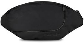 satch Cross Bauchtasche Hip Bag für Teenager mit Zwei Fächern Pure Black - Schwarz