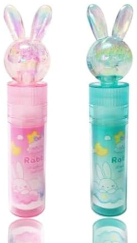 Qusedwey Hasen-Radiergummis, Süße Radiergummis, Radiergummis für Kinder, Rosa Radiergummis, Kawaii-Radiergummis, Lippenstift-Radiergummi, Einziehbarer Radiergummi
