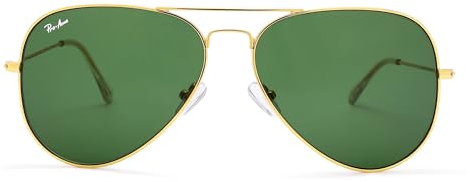 Pro Acme Pilot Sonnenbrille Frauen Männer 100% Echtglas UV400 Gläser Klassische Sonnenbrille UV400 Schutz (Gold G15)