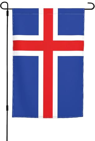 sttung Flagge von Island, Druck, Outdoor-Gartenflaggen, 30,5 x 45,7 cm, praktische Dekoration für alle Jahreszeiten