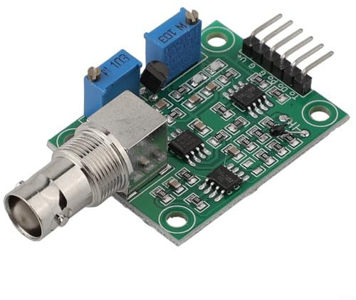 Für Arduino PH-Sensor-Kit 0–14 pH-Bereich | ≤ 5 s schnelle Reaktion BNC-Sonde mit 4 x M3-Halterungen | 5 V DC industrielle Erkennung für Hydrokultur/Aquarien (220 x 90 x 30 mm) (pH-Modul)