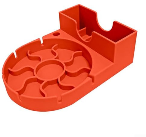 Platzsparendes Abtropfgestell für Flaschen, leicht und faltbar, für Zuhause und Büro, Orange