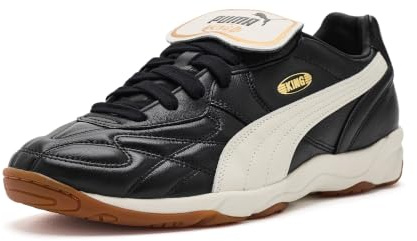 Puma Herren King Hallenschuhe, Schwarz/Warmweiß, 43 EU