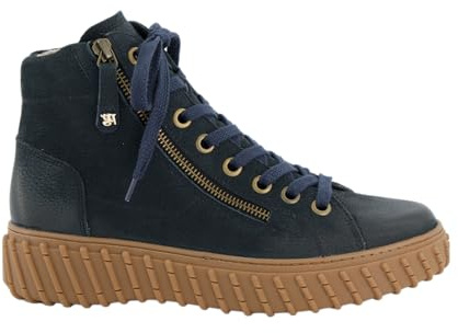Paul Green Damen - Warmfutter 5446-058 in blau Glattleder