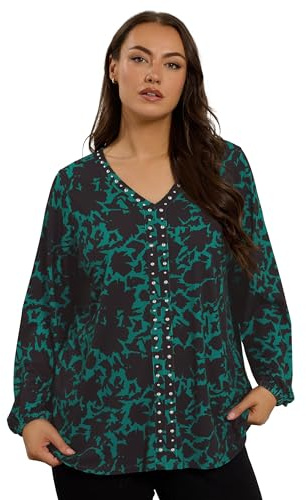 EVANS Curve Stud Detail Top - Women's - Plus Size Curve