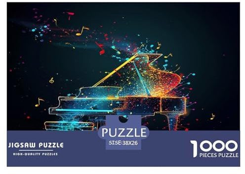 Musiknotation Puzzles Perfekt Für Spieleabende Wunderschönes Dekoration 1000 Teile Anspruchsvolles Musik Puzzle Für Erwachsene Und Kinder 38x26cm/1000pcs