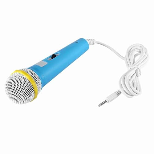 ERYUE Microphone pour Enfants Jouet Magique pour Enfants Musique Vidéo Narration Microphone de Fête, Machine D'éducation de la Petite Enfance, Assurance qualité [différentes Couleurs] (Bleu)