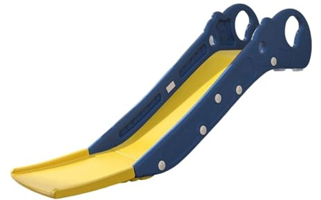 Luwecf Toboggan Canapé pour Enfants, Gain de Place Grâce à Sa Pente Allongée et Sa Largeur Optimisée. Jouet D'intérieur Idéal pour Les Enfants de 1 à 3 A, Bleu