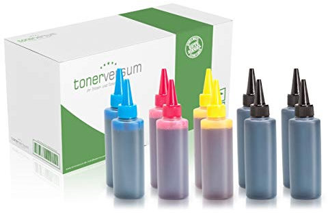 10 Nachfülltinten kompatibel zu Epson T6641 T6642 T6643 T6644 Schwarz Cyan Magenta Gelb für EcoTank L555 L355 ET-4550 ET-4500 ET-3600 ET-2650 ET-2600 ET-2550 ET-2500 ET-16500 Multipack