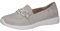 CAPRICE Damen Slipper aus Leder Bequem, Grau (Arctic Suede), 39 EU