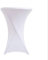 ele ELEOPTION Stehtischhusse 2er Pack Stretchhussen,Tischhusse Stehtische Hussen Dekoration für Cocktail Party Hochzeit Bankett (70 X110 cm, Weiß)