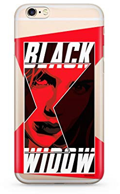 ERT GROUP mobile phone case for Apple Iphone 6/6S original and officially Licensed Marvel pattern Black Widow 012 optimally adapted to the shape of the mobile phone, partially transparent