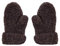 Karbaro Handschuhe aus Schafwolle ungefüttert (Braun-Grau, M)
