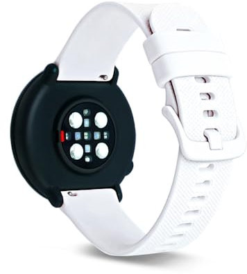SeaFicco Cinturino Compatibile con Polar Pacer/Ignite 2 /Ignite/Unite Orologi, Universale 20mm Cinturini di Ricambio in Silicone Braccialetto da Sport Bracciale da Polso (Bianco)