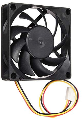 Xiaochen DIY Radiator Assembly 7cm / 70mm / 70x70x15mm 12V Computer/PC/CPU Silent Cooling Fan Computer Case Cooling Fan (Blade Color : Black, Blade Quantity : 9)